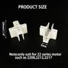 10PCS RC Airplane Plastic Motor Mount Cross Brushless Motor Mount Base for RC Airplane Plane Helicopter 22 Series Motor Mount Part (White) view 3
