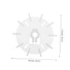 DIYEAH High Performance Electric Fan Motor Blade Plastic Cooling Fan for Desktop Use Strong Airflow Locking Design Easy Installation Compatible with Various view 2
