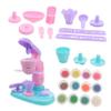 BESPORTBLE 1Set DIY Ice Cream Set Simulation Dessert Machine with Color Clays Molds Safe Educational for for Christmas Birthdays view 1