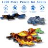 Rocorose Halloween Jigsaw Puzzle 1000 Pieces, Halloween Witches Puzzle for Adults Scary Jack - o - Lanterns Puzzles Haunted House Skeleton as Party Decor and Ideal Gift view 4