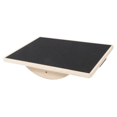 HONMEET Solid Balance Board for Adults Non Slip Fitness Training Wobble Board for Yoga and Home Workouts Durable Rectangular Design for Enhanced Stability