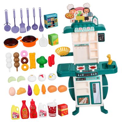 BESPORTBLE 1Set Kitchen Playset Mini Kitchen for Safe Materials Multiple Functions Bright Colors for Imaginative Cooking Activities
