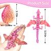 Balkwan Dragon Eggs Gift Set with Surprise Mini Winged Dragon Inside 3D Printed Articulated Crystal Toy Easter Eggs Fun Toy for Kids Boys and Girls (12PCS Rainbow Fantasy) view 4