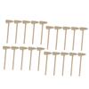 LIOOBO 20Pcs Mini Wooden Hammer for Mallets with Smooth Surface for for Educational Fun and Cake Pounding Activities view 1
