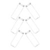 BESPORTBLE 6Pcs Clear Coin Tubes for Coin Storage Coin Holders for Quarters Dimes and Pennies Moisture Coin Collection Storage Design