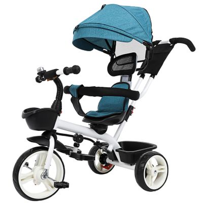 VANZACK Tricycle with Handle Lightweight Stroller for Portable for Outdoor Fun and Design for Family Outings