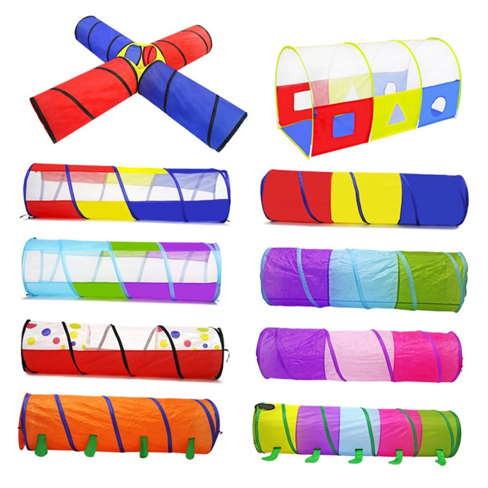 Abaodam Crawling Tunnel Indoor Tunnel Game for Boys Four Sided Design Fun Activity for Birthday Parties and Daycare