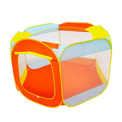 BESPORTBLE 1Pc Vibrant Orange Play Tent Castle Playhouse for Indoor Outdoor Fun Water Resistant Mat Mesh Design for Comfort for Boys Entertainment Activities