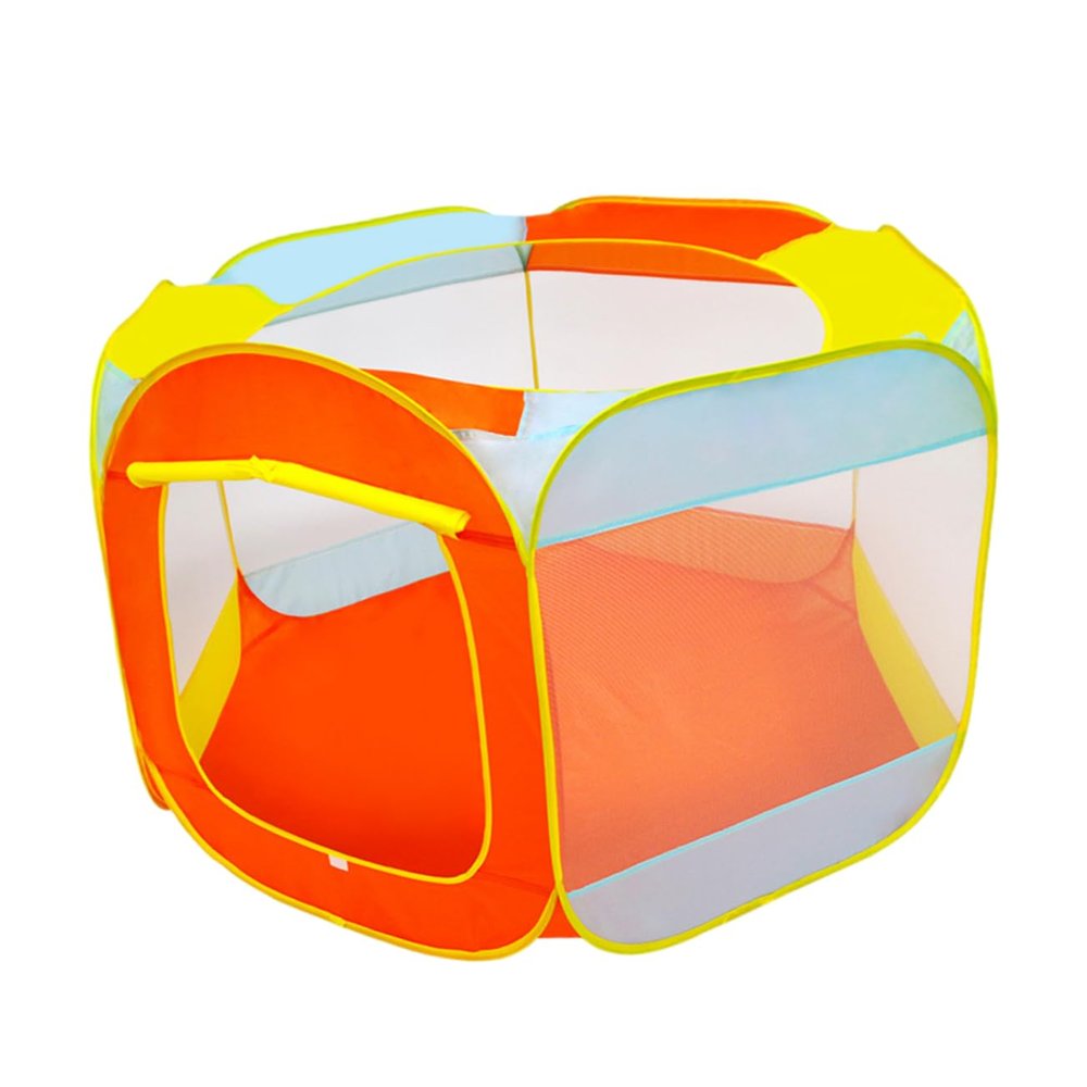 BESPORTBLE 1Pc Vibrant Orange Play Tent Castle Playhouse for Indoor Outdoor Fun Water Resistant Mat Mesh Design for Comfort for Boys Entertainment Activities