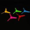 10PCS RC Boat DC Motor 2mm Shaft Propeller Plastic Propeller with 3-Blades Fan Shape for Fan Leaves Ship RC Boat Airplane DIY Model Toy Building Part (Mix Color 1) view 4