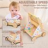Wooden Baby Walker, Montessori Push WalkerBusy Board for Fine Motor Skill DevelopmentUpgraded 2.0 Brake System Speed Control & Full StopBaby Walker with Wheels for Boys and Girls 1+yr view 3