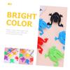 Gogogmee 100 Pcs Colorful Bouncing Frog Toys for Boys and Girls Educational Mini Plastic Jumping Frogs Fun Finger Pressing Toys for Toddlers for Classroom Activities and Playtime view 4