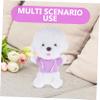 HONMEET 2Pcs Plush Doll Clothes for Stuffed Animals Cute Bear Hoodies for Creative Play Adorable Outfits for Dolls Soft Costume Replacement Fit for Imagination view 3