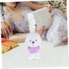 HONMEET 2Pcs Plush Doll Clothes for Stuffed Animals Cute Bear Hoodies for Creative Play Adorable Outfits for Dolls Soft Costume Replacement Fit for Imagination view 4
