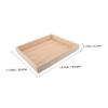 Abaodam Square Mini Sandbox for Multifunctional Play Tray and Sand Storage Container for Indoor Outdoor Activities for Compatible with Sandbox Mini Tools view 2