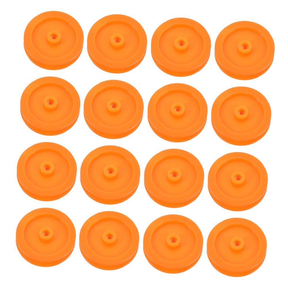 Abaodam 50Pcs Plastic Pulley Wheels for DIY Rc Cars Planes Multi Functional Replacement Parts for Upgrading and Repairing Enhanced Stability Smooth