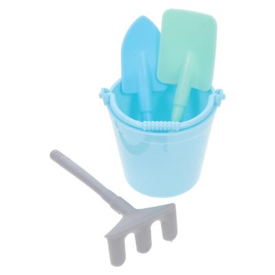 KESYOO 3Sets Gardening Tools Set Bucket Shovel Rake Beach Sandbox for Boys for Flower Planting Soil Digging Fun