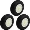 3pcs P U Tire Wheel D3.75inch H1.0 D0.2inch for RC Aircraft, Replaces For Standard RC Plane Landing Wheels view 1