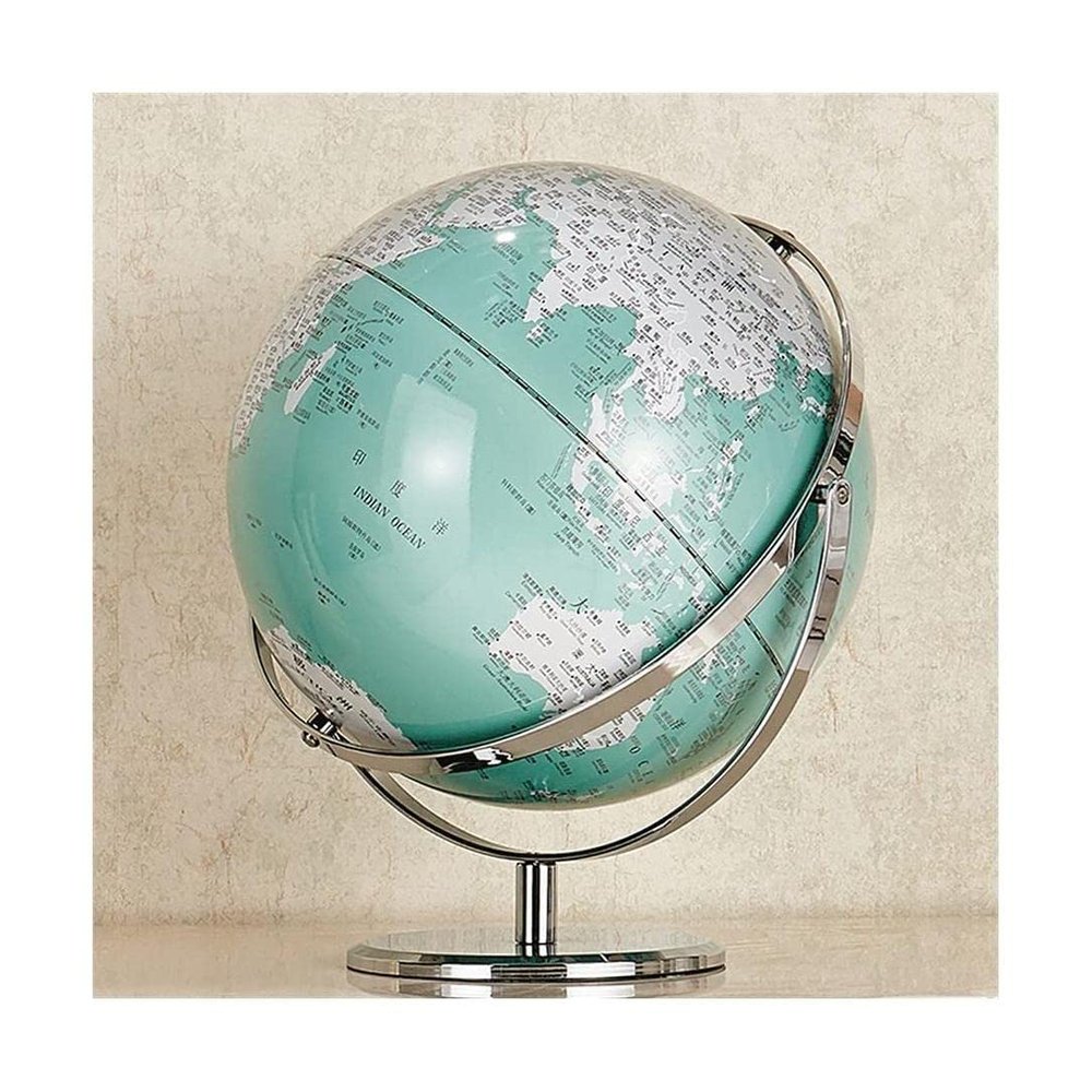 JDXQBLD Practical Globe Blue Oceans World Globes Metal Stand Geographic Globes Creates Interactive Educational Globe for Students Geography Teacher Beautifully Decor