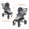 2 Pack Stroller Seat Adjustment Strap Universal Upright Stroller Seat Adjustment Strap 59 x 1.5 Stroller Back Support Tension Adjustment Strap for Babyzen Yoyo Pushchairs view 3