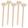 HOMSFOU 5Pcs Mini Wooden Hammers for Lightweight Plaything for Building Blocks Crafting Safe Comfortable Grip for Hand Training for Egg Activities view 1