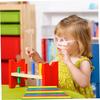 HOMSFOU 5Pcs Mini Wooden Hammers for Lightweight Plaything for Building Blocks Crafting Safe Comfortable Grip for Hand Training for Egg Activities view 3