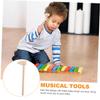 HOMSFOU 5Pcs Mini Wooden Hammers for Lightweight Plaything for Building Blocks Crafting Safe Comfortable Grip for Hand Training for Egg Activities view 4