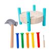 BESPORTBLE Educational Nailing Table Hammer Toy Boys and Girls Pounding Workbench Hammers for Toddlers Gavel Toy for Boys and Girls view 1