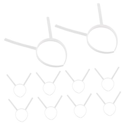 PACKOVE 10Pcs Plastic Headband Frames for DIY Projects Unfinished Crafting Base for Cosplay and Decoration Lightweight and Comfortable Design