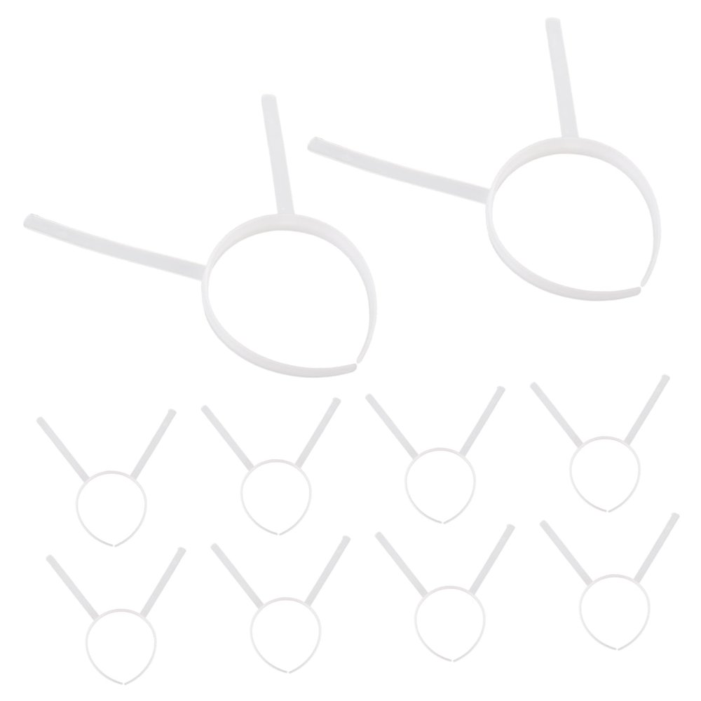 PACKOVE 10Pcs Plastic Headband Frames for DIY Projects Unfinished Crafting Base for Cosplay and Decoration Lightweight and Comfortable Design