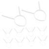 PACKOVE 10Pcs Plastic Headband Frames for DIY Projects Unfinished Crafting Base for Cosplay and Decoration Lightweight and Comfortable Design view 1