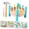 BESPORTBLE 1Set Pounding Platform Hammer for Educational Developmental for Hand Eye Coordination Construction Fun Plaything for Home School Activities view 3