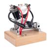 Goekhyrani V2 Engine Model That Runs, 3.3cc Mini 4-Stroke Air-Cooled Kickstart Engine, CNC Metal RTR Motorcycle Replica Gift for Hobbyists (RTR/Upgrade Large Version) view 1