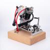 Goekhyrani V2 Engine Model That Runs, 3.3cc Mini 4-Stroke Air-Cooled Kickstart Engine, CNC Metal RTR Motorcycle Replica Gift for Hobbyists (RTR/Upgrade Large Version) view 2