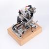 Goekhyrani V2 Engine Model That Runs, 3.3cc Mini 4-Stroke Air-Cooled Kickstart Engine, CNC Metal RTR Motorcycle Replica Gift for Hobbyists (RTR/Upgrade Large Version) view 3