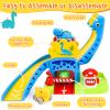 YGJT Toddler Toys for 1-3 Year Old Boys and Girls, Dinosaur Slide with 4 Dino Cars Montessori Toys Set for Baby 12-18 Months, Educational First Birthday Gifts Learning Push Track for Children Ages 1-3 view 3