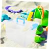 BESPORTBLE Portable Sandbox for Lid Handheld Sand Tray Storage Box for Sturdy Plastic Design for Organization for Beach and Backyard Fun view 3