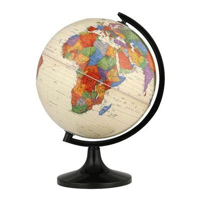 JDXQBLD Practical Globe 12.5 in World Globe with Black Stand Abs Educational Globe Unique Geographic Globes for Office Shelf Desktop Display Beautifully Decor