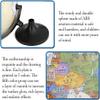 JDXQBLD Practical Globe 12.5 in World Globe with Black Stand Abs Educational Globe Unique Geographic Globes for Office Shelf Desktop Display Beautifully Decor view 3