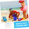 TOYANDONA Portable Plastic with Handle Capacity Outdoor Sand Tray for Multifunctional Storage Box for Sandbox Easy to Carry for Beach and Playroom Activities view 2