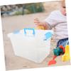 TOYANDONA Portable Plastic with Handle Capacity Outdoor Sand Tray for Multifunctional Storage Box for Sandbox Easy to Carry for Beach and Playroom Activities view 4