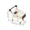 STOBAZA 4Pcs Shopping Cart Tiny Trolley Storage Basket for Office Decor Kitchen Bedroom Organization Cute Practical Sundries Holder view 2