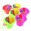 BESPORTBLE Beach Toy Set for Kids 4-Piece Beach Bucket and Sand Toy Set Colorful Plastic Playset for Boys and Girls and Educational Play Random Style view 2