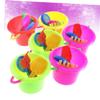 BESPORTBLE Beach Toy Set for Kids 4-Piece Beach Bucket and Sand Toy Set Colorful Plastic Playset for Boys and Girls and Educational Play Random Style view 3