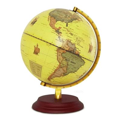 JDXQBLD Practical Globe English World Globe Creativity Geographic World Globe Durable Table Lamp Educational Globe for Mapping Travels Beautifully DecorC S