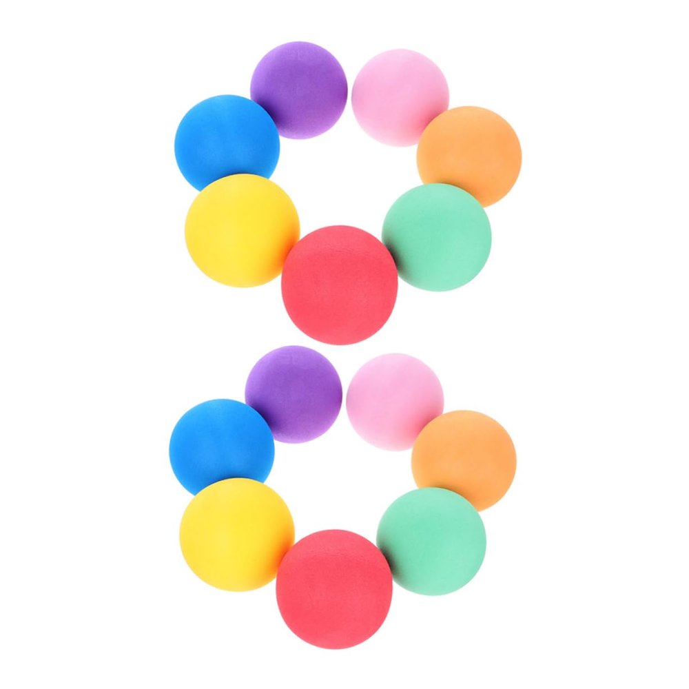 FOYTOKI 12Pcs Soft Sponge Balls Bouncy Balls for Indoor Gentle Surfaces Enhanced Bounce Performance for Playpens and Playhouses