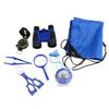 CORHAD 1Set Wilderness Observation Kit with Telescope and Magnifying Lens Lightweight Outdoor Tools for Insect Watching and Exploration Blue view 4