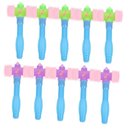 DECOMELODY 10Pcs Plastic Squeaky Hammer for and Beating Gavel Promotes Hand Eye Coordination and Parent Interaction for Learning and Fun