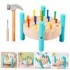 HANABASS Interactive Pounding Hammering Toy for Boys and Girls Nailing Pounding Workbench view 4