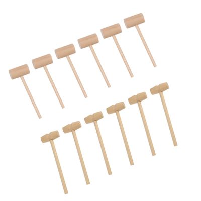 GLEAVI 20pcs Wood Mallet Hammers for Boys and Girls Mini Hammer Tool for Household Food Mallet Hitting